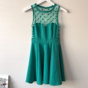 Anthropologie Coincidence & Chance polka dot dress